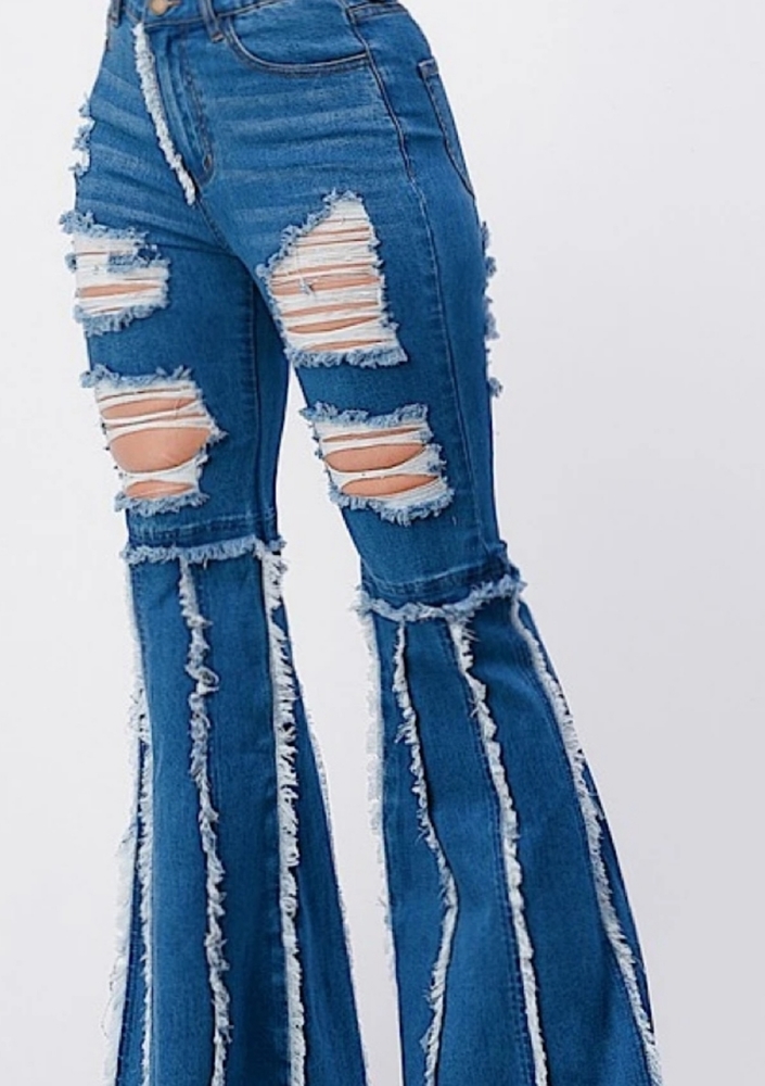 Distressed Bell Bottoms